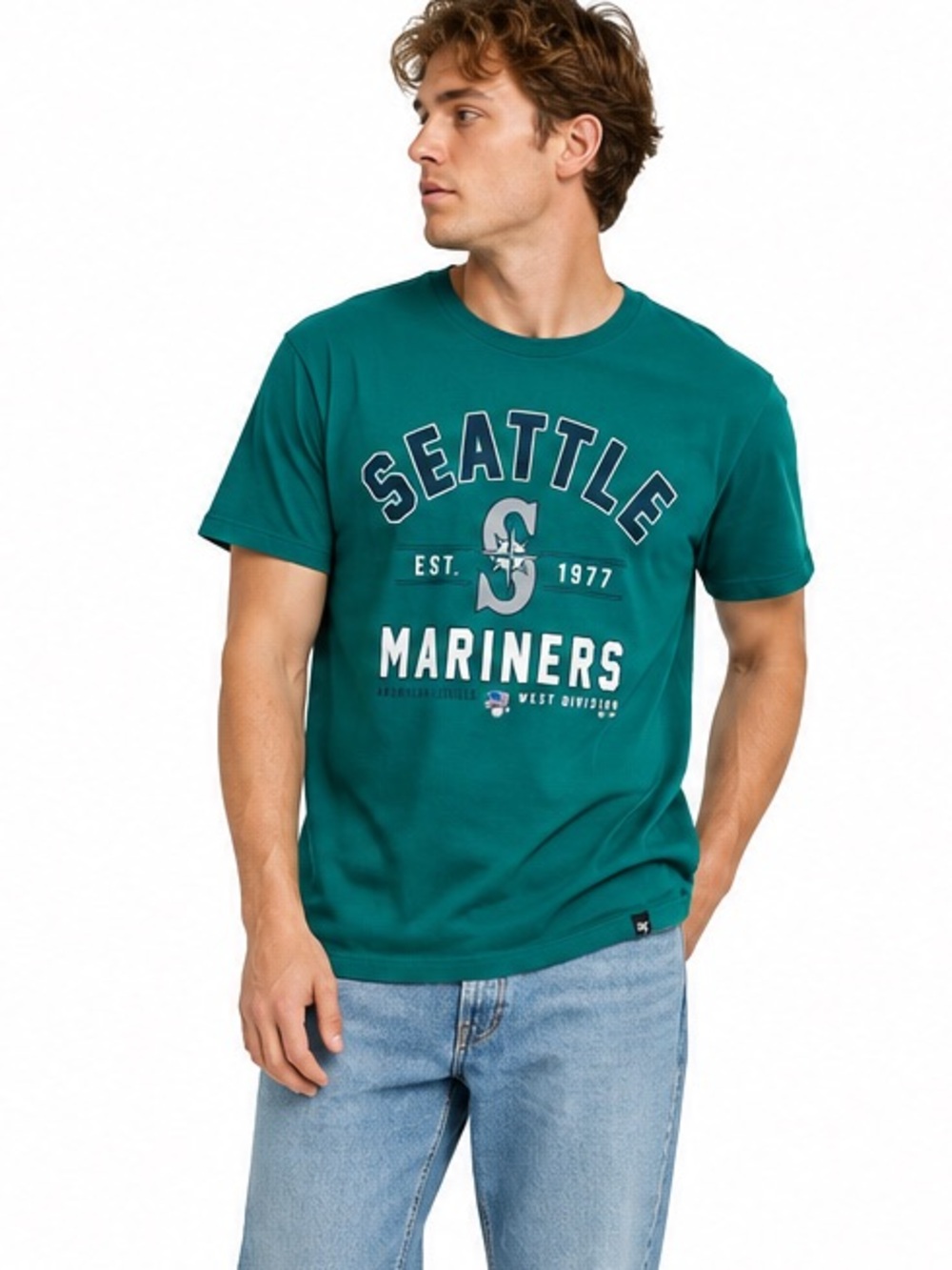 Seattle Mariners ’47 Brand Green Graphic T-Shirt Size Small MLB Baseball